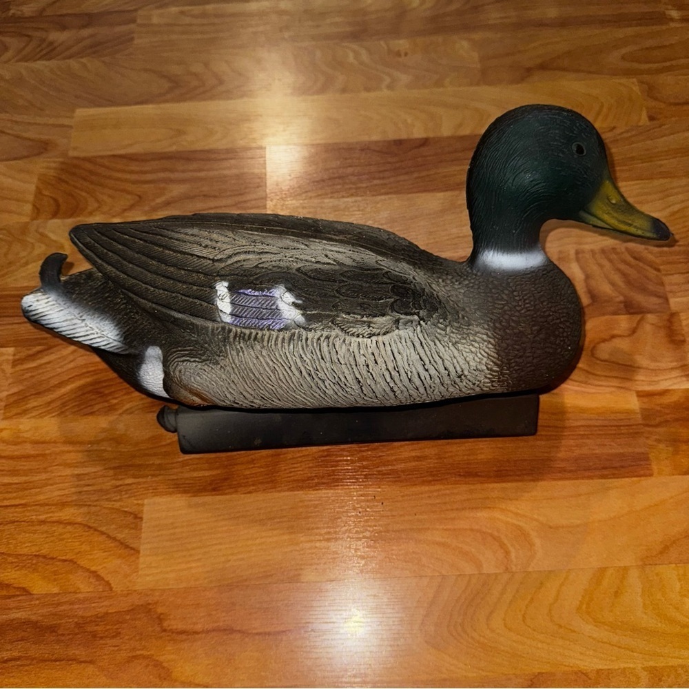 Beautiful Vintage Flambeau Mallard Decoy Duck 17” USA Made Purple Stripe In Wing